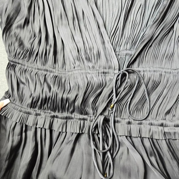 Ulla Johnson Kaiya Pleated Midi Dress in Gray - Picture 9 of 9